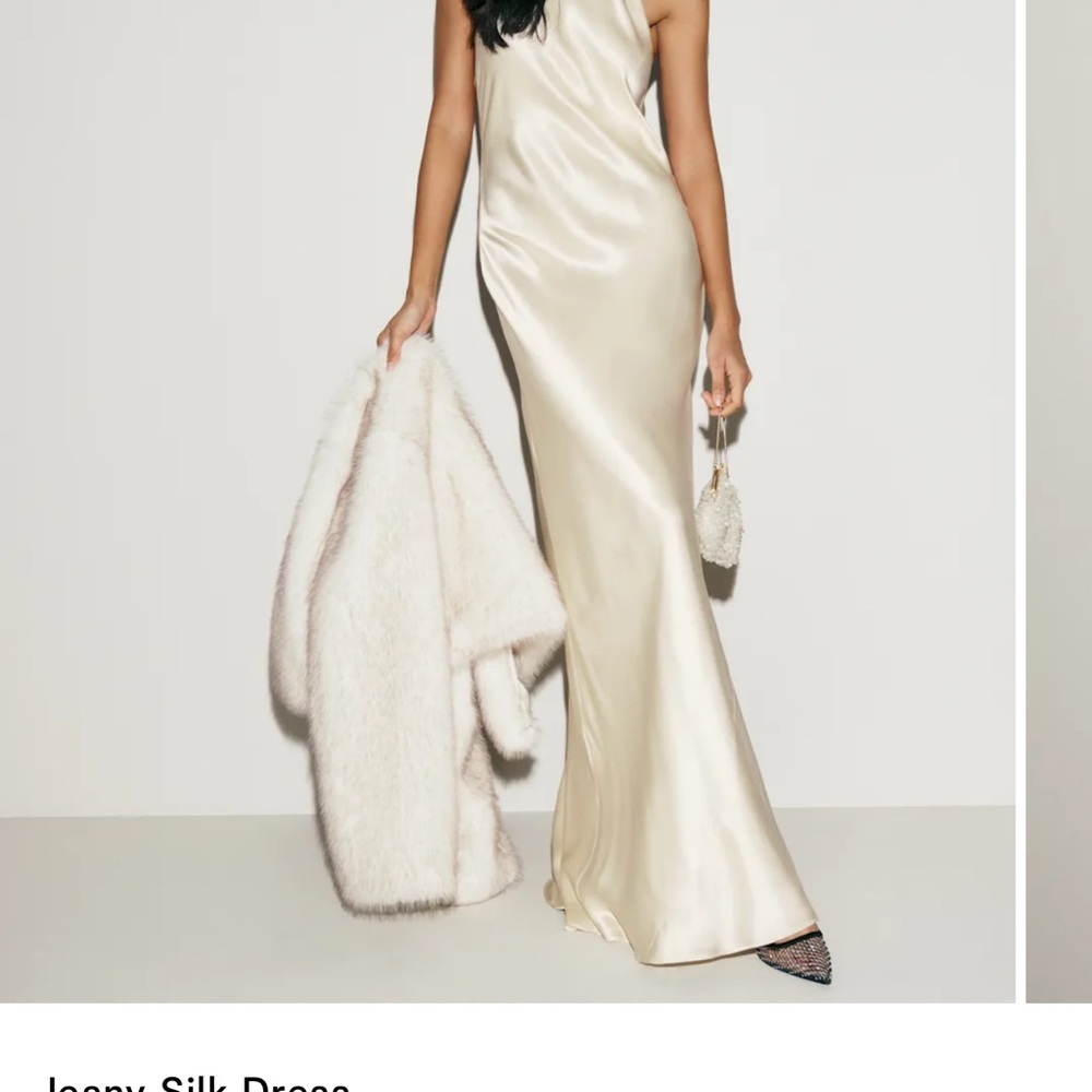 Reformation Ivory Silk Wedding Dress